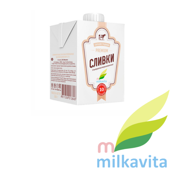 Сливки ультрапастеризованные 10%