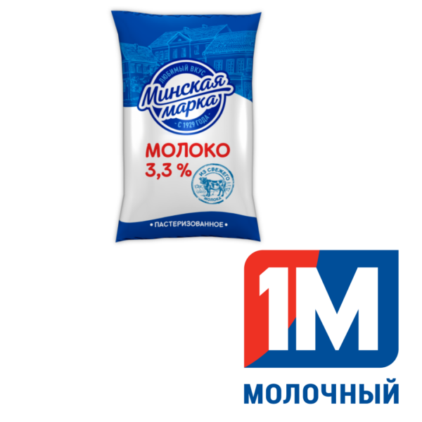 Молоко 3,3% 1 л пастеризованное