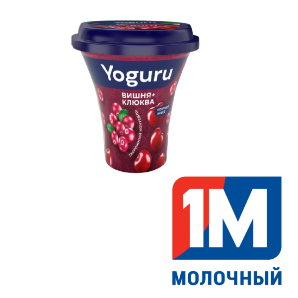 Коктейль творожный Клюква + Вишня