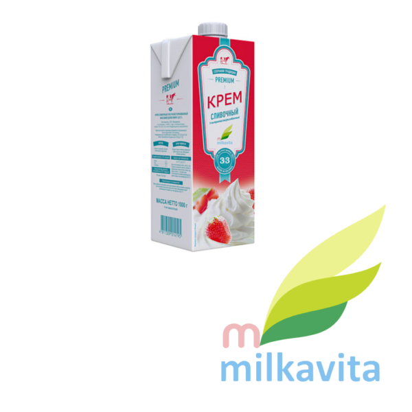 Крем сливочный ультрапастеризованный 33%