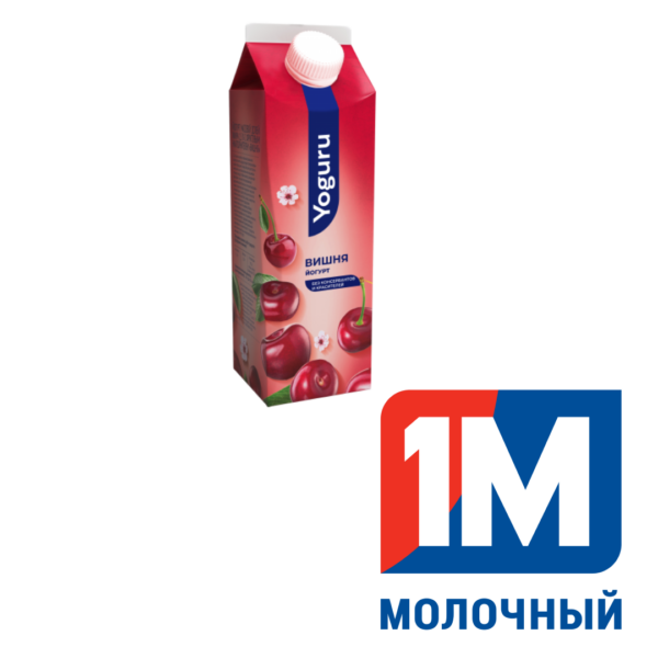 Йогурт 1,5% 500 г с фруктовым наполнителем "Вишня"